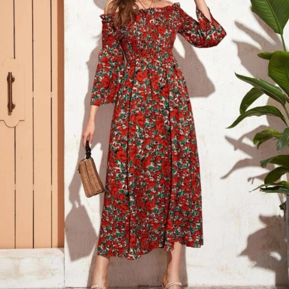 Shein cute midi dress
